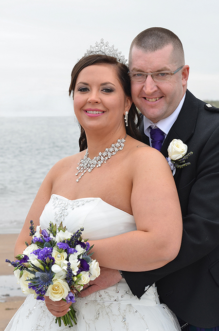 Mr and Mrs Light married at Carnoustie Golf Hotel
