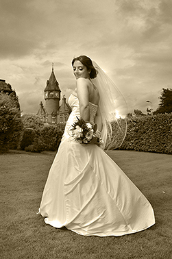 Scottish bridal portrait at fairytale castle wedding by wedding photographer Alexander Whyte Scottish bridal portrait at fairytale castle wedding by wedding photographer Alexander Whyte